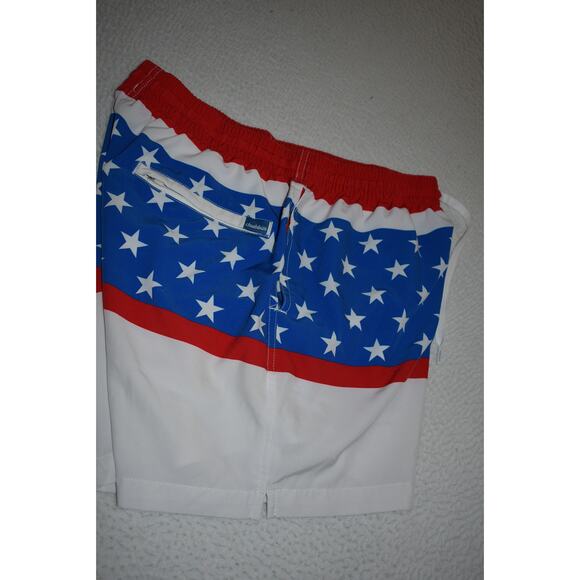 Chubbies Gym Shorts Swimming Mens Size Medium 5 Inch Inseam USA Flag America - Picture 6 of 7